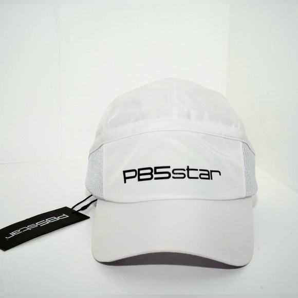 PB5star Signature Pickleball Baseball Cap‎ White Unisex OneSize White Black main image 7